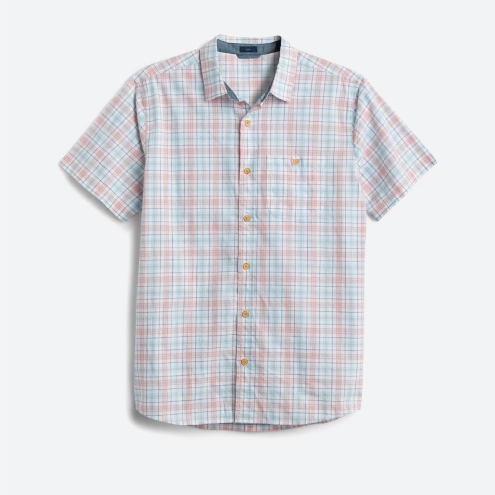 Even Tide Slater Cotton Slub Short Sleeve Shirt